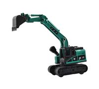 predolo Escavatore Giocattolo, Escavatore, Veicolo da Costruzione, Modello in Lega interattivo Realistico, Regalo di Compleanno, Camion da Costruzione, Verde
