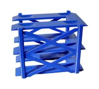 predolo Espositore per Auto in 1:64, Diorama per Esposizione, Micro Paesaggio, Oggetti da Collezione realistici, Simulazione di parcheggio, Diorama, 3 Strati Blu