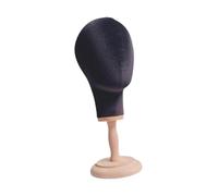 predolo Espositore per cappelli, modello di testa di manichino, circonferenza della testa di 54 cm, supporto per cappelli, uso versatile per la formazione di, Nero