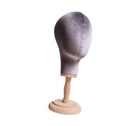 predolo Espositore per cappelli, modello di testa di manichino, circonferenza della testa di 54 cm, supporto per cappelli, uso versatile per la formazione di, Grigio