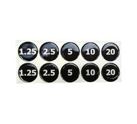 predolo Etichette per pila di pesi, adesivi con nero, etichette adesive per blocchi di pesi per attrezzature da palestra