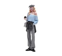 predolo Figura in Miniatura di Ragazza per Diorama, scenografia realistica, Decorazione per Giardino delle Fate, Personaggio in 1:64, Colorato