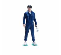 predolo Figurina Riparatore Dettagliato Mini Personaggio Operaio Alta Precisione Figurine di Persone in Resina per Modellisti, Esposizione, Meccanico In Piedi