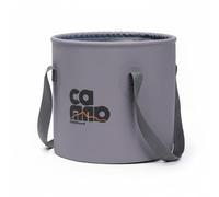 predolo Folding Wash Basin Bacinella Pieghevole Secchio Portatile Ciotola da Lavaggio Contenitore Acqua con Poliestere Pvc Spessa Struttura Stabile, Grigio, 10L Piccolo