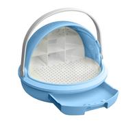 predolo Gabbia habitat per l'allevamento del da seta, cabina di osservazione trasparente traspirante educativa per l'allevamento di animali, Blu