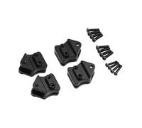 predolo Ganci di Montaggio per Molle a Balestra, Parti di Auto RC Fai da Te, Assorbimento degli Urti, convenienti, ad Alte Prestazioni, robusti, stabili, Nero