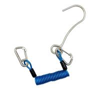 predolo Gancio per Immersioni subacquee con Gancio per barriera corallina, Accessorio per Immersioni alla deriva con Attrezzatura Retrattile a Molla, Blu