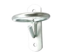 predolo Gancio Secchio in Acciaio con Anello Circolare E Supporto da Parete per E Officina Organizer da con Piastra Ro Preforati E Gancio Sporgente per