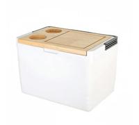 predolo Ghiacciaia con Coperchio Tagliere Mantiene Bevande Freschi Frigo Portatile da Campeggio Materiale Resistente Contenitore Termico con Tavolino