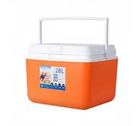 predolo Ghiacciaia Portatile Isolamento a Lunga Durata Frigo Portatile Uso Caldo e Freddo Contenitore Termico da Campeggio per Campeggiatori, Pescatori, Arancione, 28L