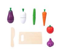 predolo Giocattoli per Il Gioco del Cibo da Tagliare, Set da Cucina per Finta, Giocattolo educativo precoce per Giochi di Ruolo per Bambini di 3+ Anni, Verdure