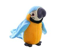 predolo Giocattolo per Bambini, Animale di Peluche, Pappagallo, Ripeti Quello Che, Uccello Parlante, Blu