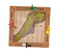 predolo Gioco da tavolo con dadi da golf, gioco da tavolo interattivo, puzzle divertente in legno portatile, giocattolo educativo per bambini, regalo per