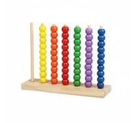 predolo Gioco di Abbinamento Colori in Legno Apprendimento Precoce della Matematica Pallottoliere Verticale in Legno Sviluppo Abilità Motorie Fini, S, 44