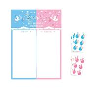 predolo Gioco di Creativo, Decorazione per Rivelare Il Sesso Del Bambino con Adesivi, Articoli per Shower, Gioco per Rivelare Il Sesso Del Bambino, Bianco