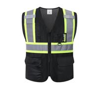 predolo Giust sicuro riflettente con tasche con cerniera uomini donne abbigliamento ad alta visibilità per il topioring per escursioni in bicicletta per