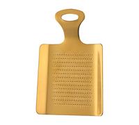 predolo Grattugia, Utensile per Macinare in Acciaio Inossidabile con Impugnatura Comoda, Portatile, Durevole, Professionale per Spezie Wasabi, C, Oro