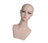 predolo Head Mannequin Women Manikin Multifunzionale parrucca per la parrucca per le parrucche per sciarpa di collana che mostrano lo stile, Rosa