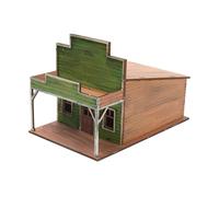 predolo Kit Modello di Edificio cittadino in 1/72, Layout di Scenario, Diorama incompiuto, Modello di Scena in Miniatura, Puzzle in Legno 3D per Adulti, Negozio di Alimentari