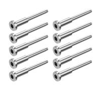 predolo Kit per ringhiera con cavo invisibile da 10 pezzi, ricevitore invisibile e terminale perno a pressare, 1/8", versatile per tenditore a pressare,