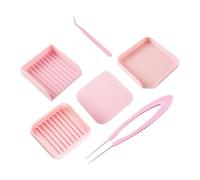 predolo Kit vassoio per la raccolta di perline a fusione, strumenti di smistamento, vassoio organizer portatile e robusto, pannelli forati per progetti di