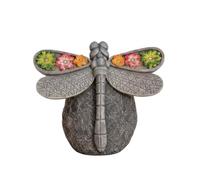 predolo Lampada Lampada Solare Forma di Libellula Luminosa Ornamento Luminoso da Esterno Versatile Decorazione per Giardino, Terrazzo, Sentiero