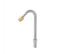 predolo Lancia Lavaggio Auto Ugello Spruzzo Beccuccio Tubo Prolunga in Acciaio Inox E Ottone con Punta Inclinata per Raggiungere Sottoscocca E Passaruota, U A 120 Gradi Corto