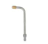 predolo Lancia Lavaggio Auto Ugello Spruzzo Beccuccio Tubo Prolunga in Acciaio Inox E Ottone con Punta Inclinata per Raggiungere Sottoscocca E Passaruota, 90 Gradi Corto