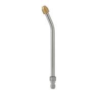 predolo Lancia Lavaggio Auto Ugello Spruzzo Beccuccio Tubo Prolunga in Acciaio Inox E Ottone con Punta Inclinata per Raggiungere Sottoscocca E Passaruota, 30 Gradi Corto