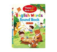 predolo Libro sonoro con le prime parole in inglese, audiolibro interattivo, 500 parole per ampliare il vocabolario su cibo, colori, sport