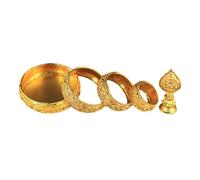 predolo Mandala Manza Vassoio Offerta Vassoio Manza Pan Decorazione Tempio Statua Ornamentale Funzionalità Zinco Adatto per Rituali Decorazione Casa