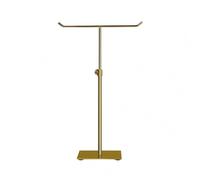 predolo Manichino Mano Regolabile Supporto Espositore Metallo Base Quadrata Montante Verticale Porta Gioielli Sciarpe Cappelli Borse Dettagli in Evidenza Adatto per Bancone Espositori Negozio, Oro