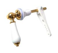 predolo Maniglia di scarico del WC, strumento di sostituzione e riparazione, parti versatili, facile da installare, leva per cisterna per WC, bagno, casa, Oro