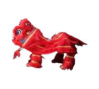 predolo Marionetta Cinese a Forma di Leone, Giocattolo con Corda per Danzare, Fatto a Mano, Decorazione Creativa per Il Capodanno Cinese, Festa di Pr, Rosso