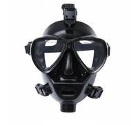 predolo Maschera Pieno Viso da Sub Vetro , Nero , Maschera Facciale Completa Nera