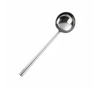 predolo Mestolo in Acciaio Inox Antiruggine Cucchiaione da Chef a Manico Lungo Durevole Cucchiaione con Manico Lungo per Cucina Professionale, Ristorante, 12 Liang, Manico In Acciaio Lucido