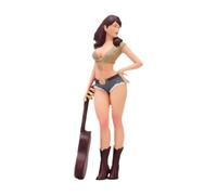 predolo Miniature Girl Figure Model Mini People Model Gift Prop Realistic Collections Character Movie Props Resin Figurina Dioramas, 9.7 Cm