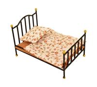 predolo Mobili per Case delle Bambole, Letti, Mini Modelli, Mini Regali di Compleanno, Decorazioni per Case delle Bambole, Accessori, Oggetti di Scena per la, Nero