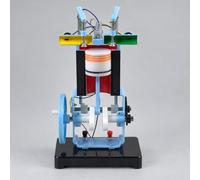 predolo Modello di Motore Monocilindrico Ciclo Didattico di Motore a Combustione Interna con Componenti visibilità Costruzione Aperta, Modello