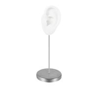 predolo Modello di Orecchio in Silicone perforabile, orecchino Finto Realistico Riutilizzabile, espositore per Gioielli per Istruzioni di Pratica di Piercing, Sinistra Bianca
