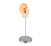predolo Modello di Orecchio in Silicone perforabile, orecchino Finto Realistico Riutilizzabile, espositore per Gioielli per Istruzioni di Pratica di Piercing, Pelle Giusta