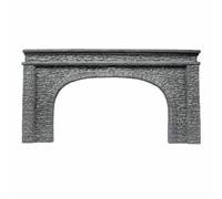predolo Muro in Pietra in Miniatura Scenografico Elemento Architettonico Compatto Modellismo per Hobbisti, Grande Porta Tunnel 1 87, 18cm X 16cm X 13.5cm, In Gesso