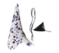 predolo Ocarina contralto a 12 fori con accessori per il libro dei canti, strumento musicale utile facile da imparare, ocarina in ceramica per bambini, D