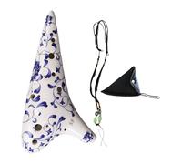 predolo Ocarina contralto a 12 fori con accessori per il libro dei canti, strumento musicale utile facile da imparare, ocarina in ceramica per bambini, B