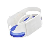 predolo Organizer per frigorifero, girevole a 360°, porta condimenti girevole, porta bevande per, Bianco Blu