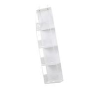 predolo Organizzatore di Stoccaggio Sopra La Porta, Tasche di Grande Capacità, Finestre Trasparenti Dietro La Porta, Spazio per I Giocattoli, bianco, 4 griglie