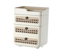 predolo Organizzatore per il trucco con base stabile e aperta, portatile, per la cura della pelle, organizer per cosmetici, contenitore per il bagno delle, Crema a 4 Livelli