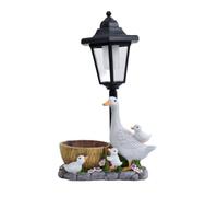 predolo Ornamento a Energia Solare Luce LED | Resistente Intemperie, Ornamento a Forma di Famiglia di Anatre con Lanterna Solare, Realistico, per Terrazza, Balcone, Vaso Anatra