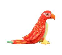predolo Ornamento di peluche a forma di pappagallo ondulato, morbido e adorabile, decorazione per bambine e bambini, regalo per il soggiorno durante le, Rosso