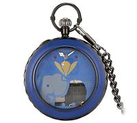 predolo Orologio Al Quarzo con Movimento Musicale, Stile Retrò, Ideale per Del Figlio, Elefante blu